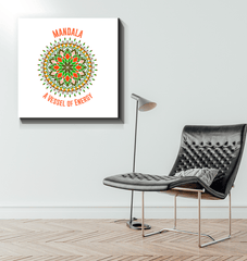 Peacock Feather Mandala Canvas - Beyond T-shirts