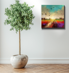 Desert Mirage Wrapped Canvas