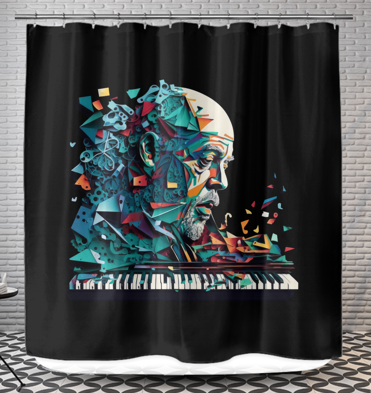 Classical Crescendo Shower Curtain
