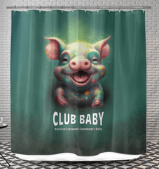 CB3-96 high-quality shower curtain displayed in modern bathroom setting.
