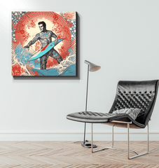 Surf Enthusiast Wrapped Canvas - Beyond T-shirts