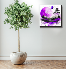 Serenity Summit Mountain Landscape Canvas