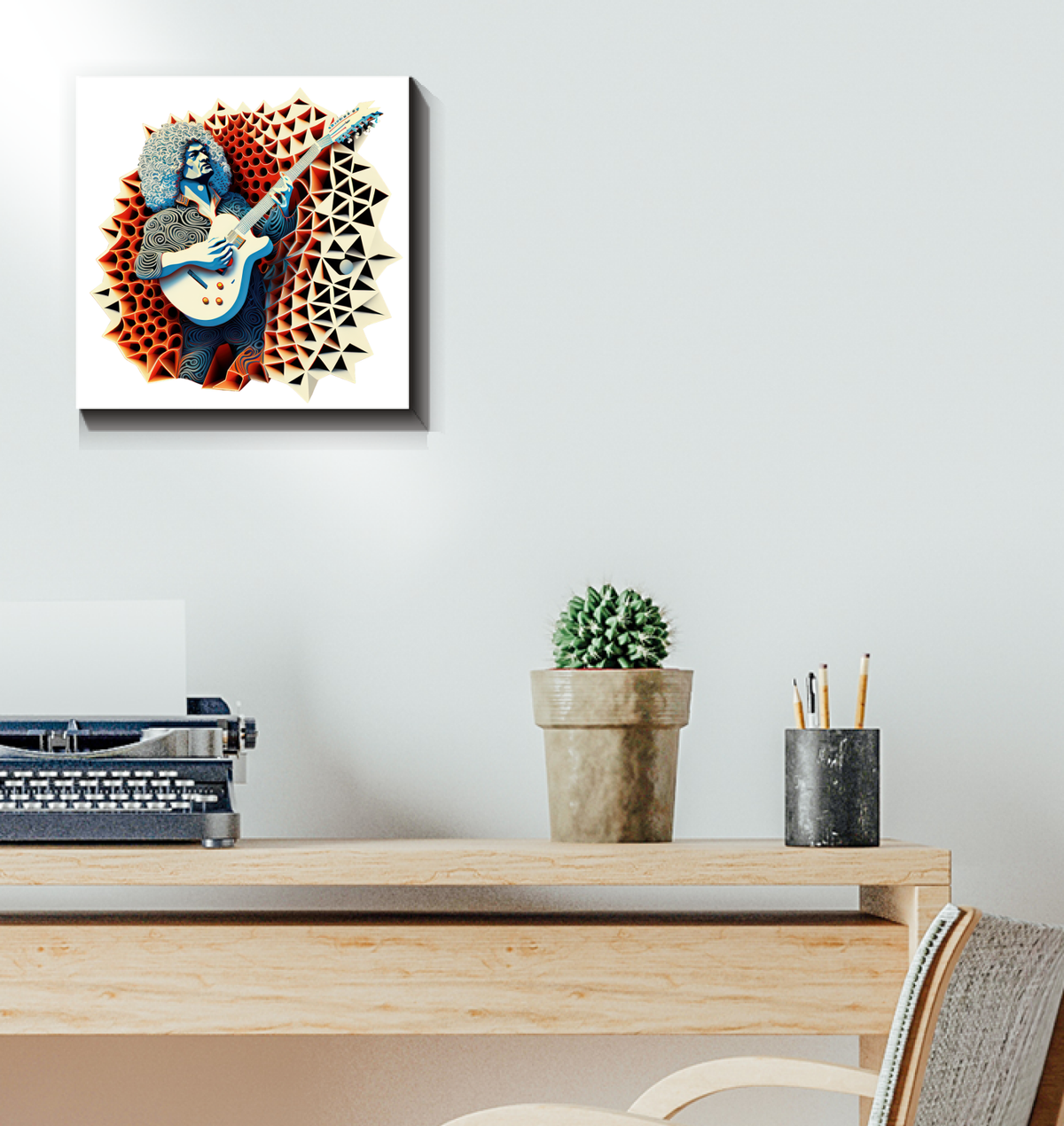 Electro Energy Wrapped Canvas