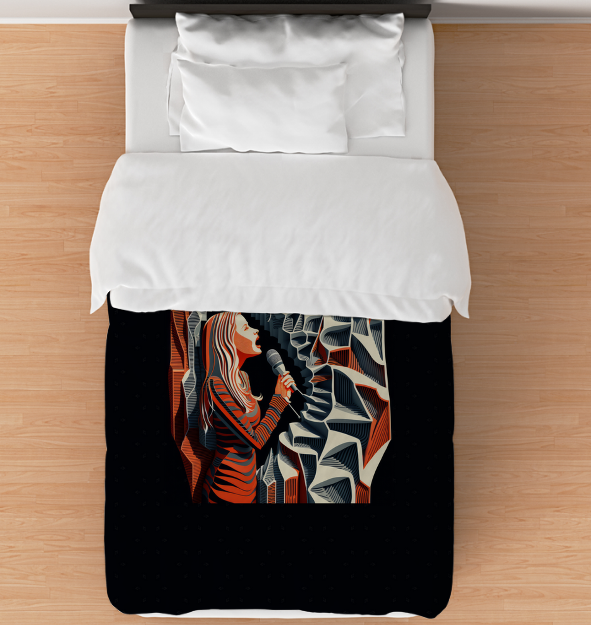 Rock Riffs Duvet Cover