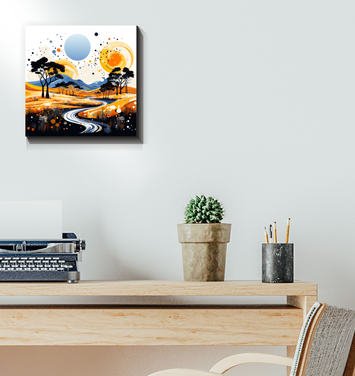 Whispering Waterfalls Landscape Canvas