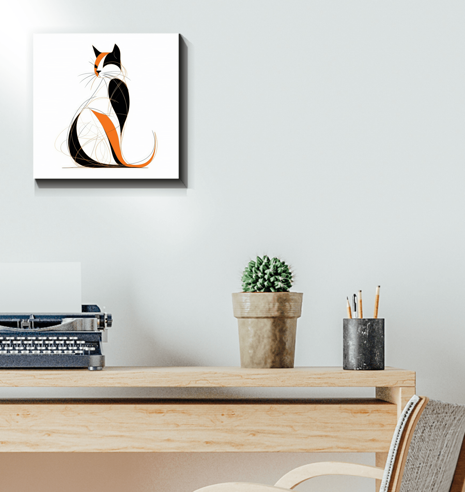 Graceful Cat Watercolor Dream Canvas - Beyond T-shirts