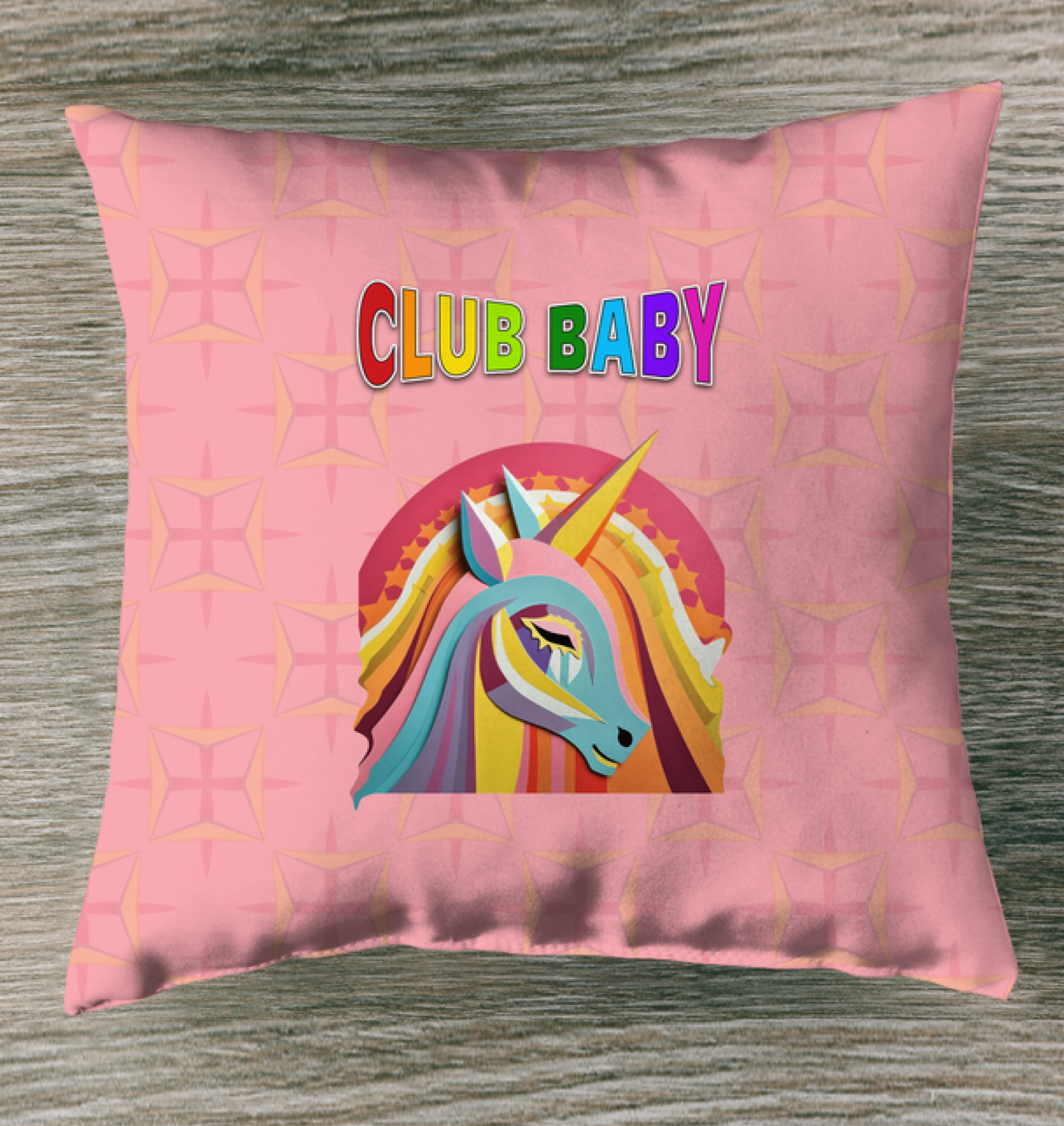 Front view of Fairy Garden Charm Indoor Pillow.