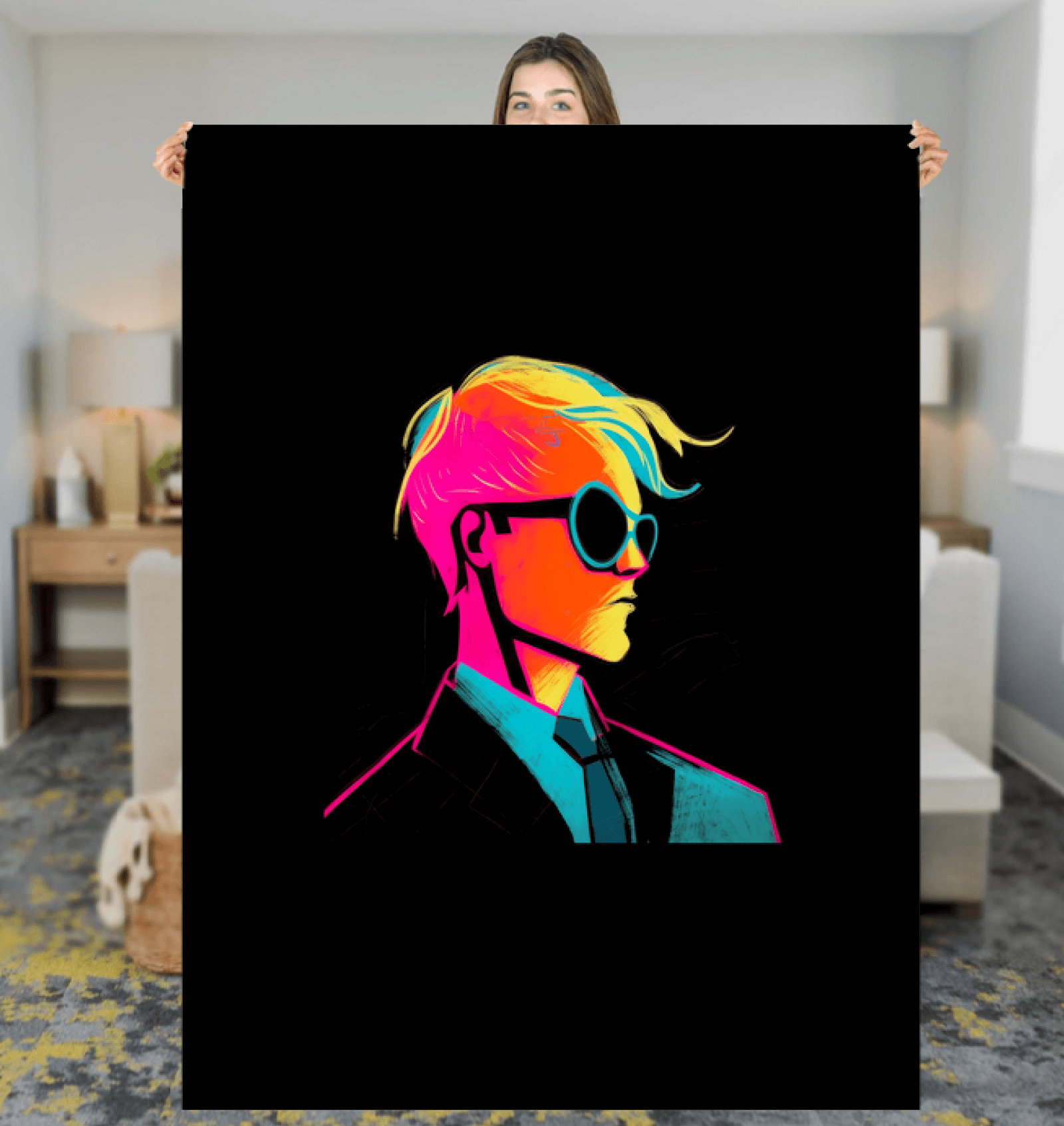 Graffiti Glamour Sherpa Blanket - Beyond T-shirts