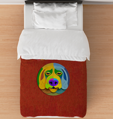 Wishing Well Comforter on a neatly made bed
