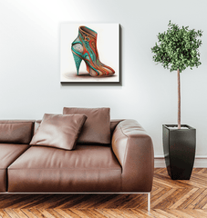 Urban Futurism - Canvas Print with Shoe Design - Beyond T-shirts