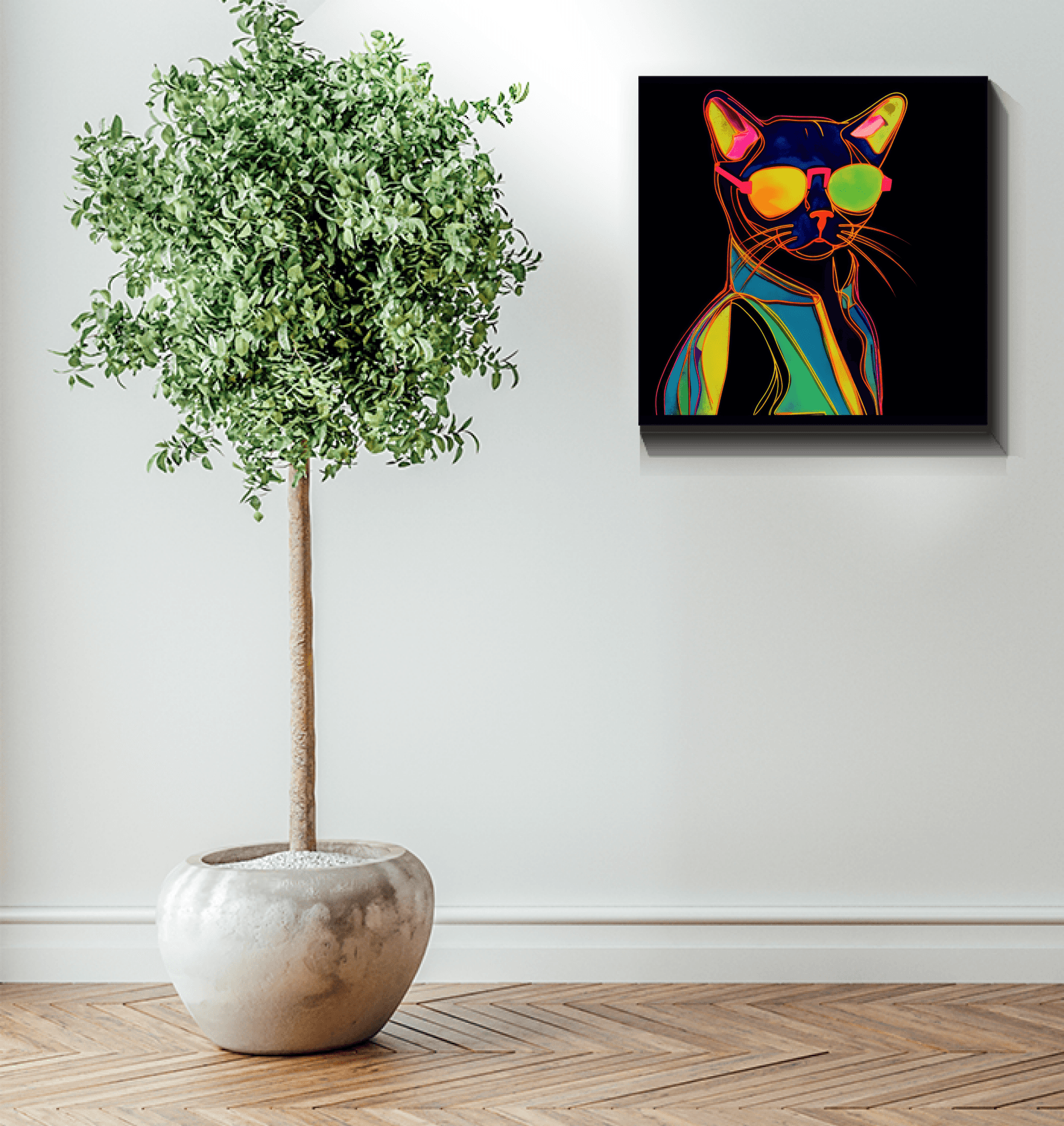 Silhouette Serenity Canvas Print - Beyond T-shirts