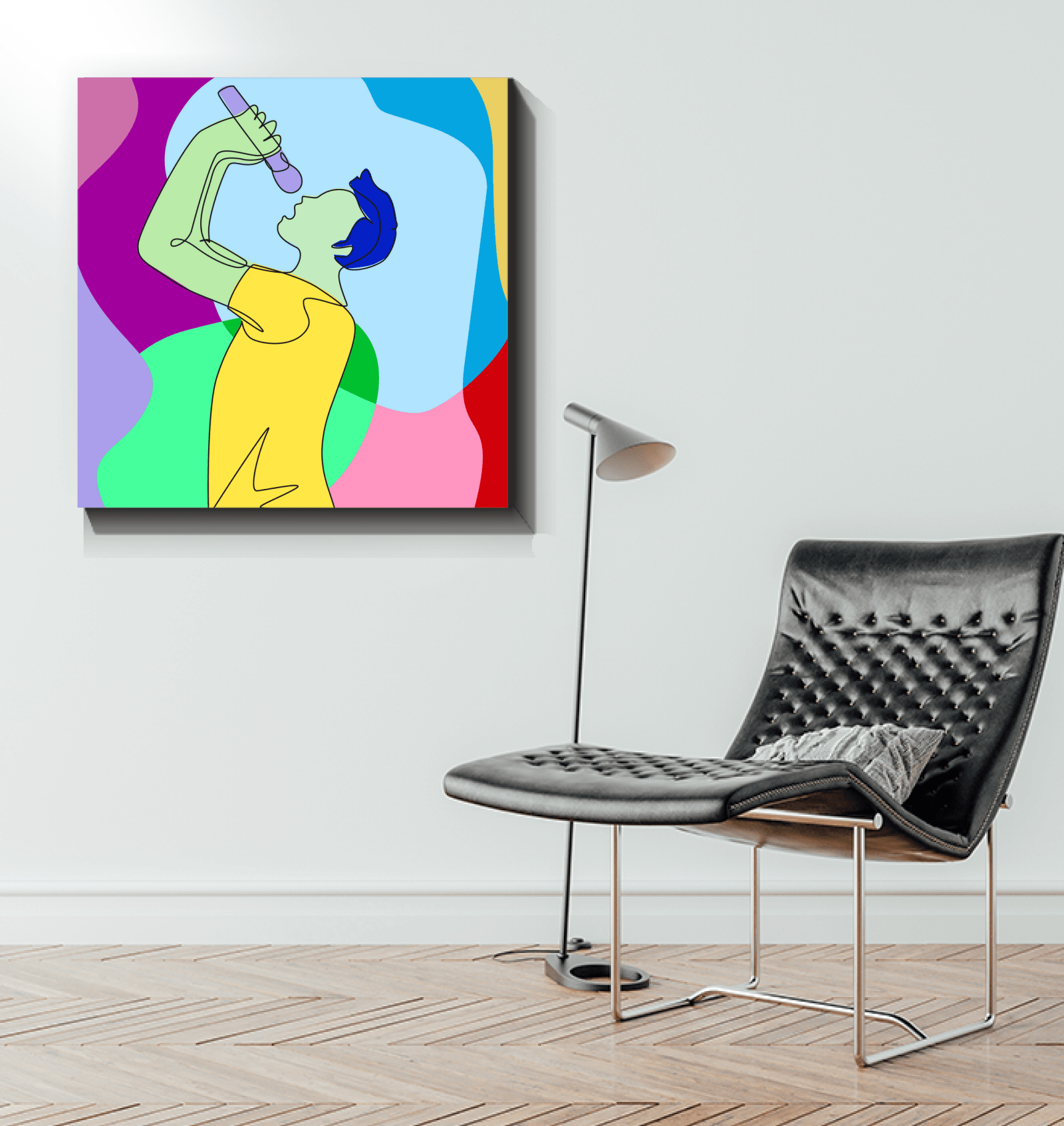 Singing Guy1 Wrapped Canvas - Beyond T-shirts