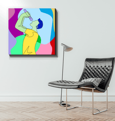 Singing Guy1 Wrapped Canvas - Beyond T-shirts