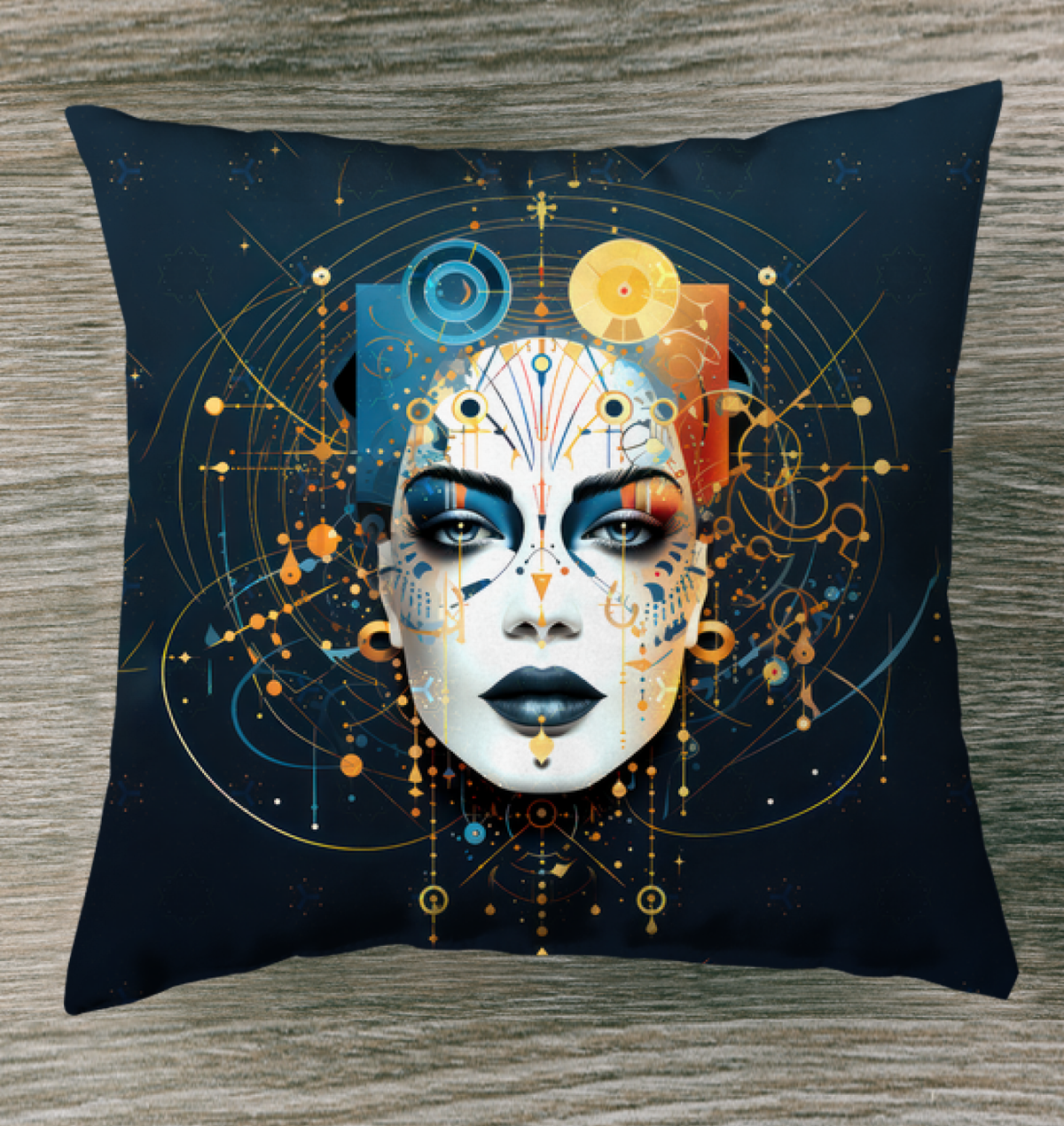 Artistic Allure Outdoor Pillow