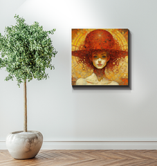 Artistic Representation of Mystical Forest on Canvas