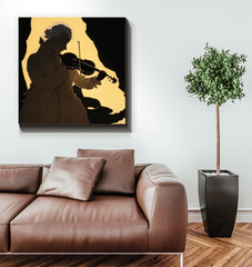 Mozart's Muse - Classical Music Canvas Art - Beyond T-shirts