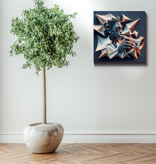Techno Pulse Wrapped Canvas
