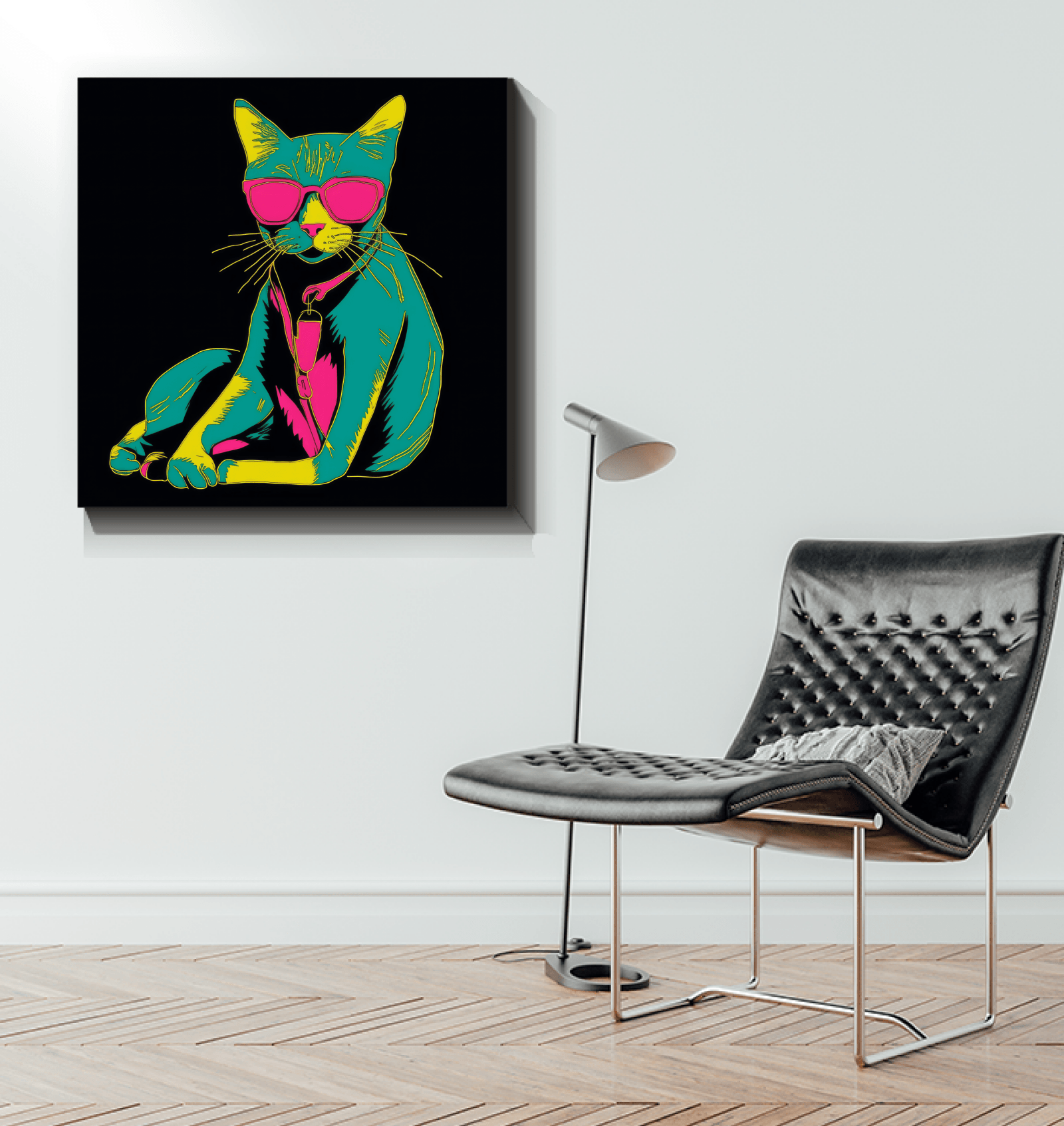 Cat's Whimsical Dream Canvas Print - Beyond T-shirts