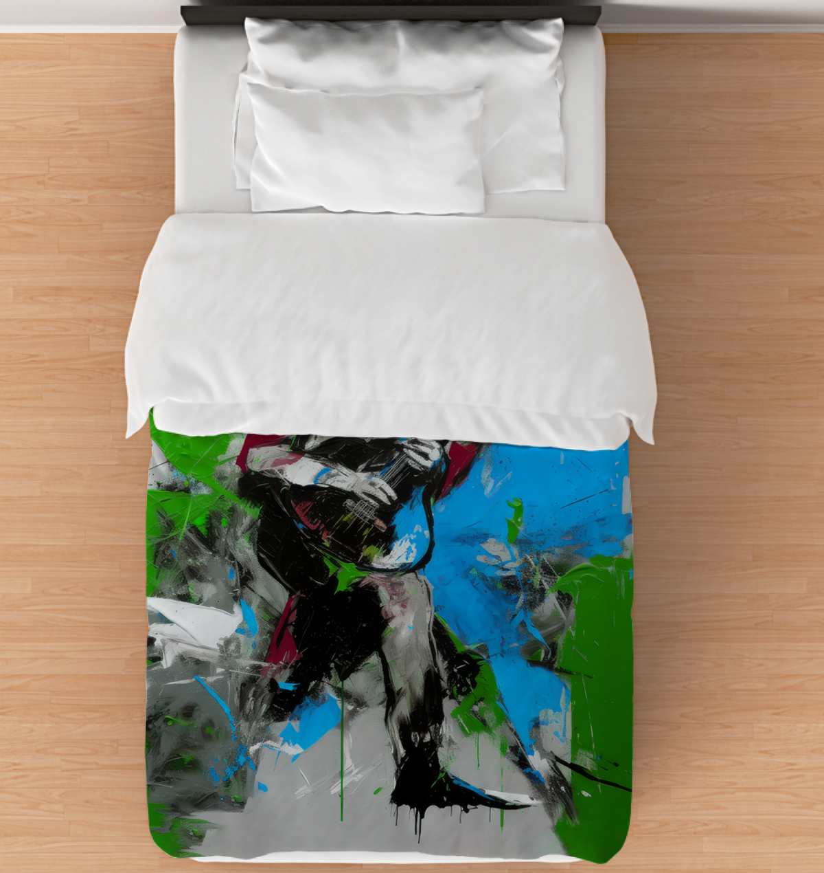 Subtle Waves Abstract Duvet Cover