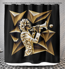 Crescendo Cascade Shower Curtain