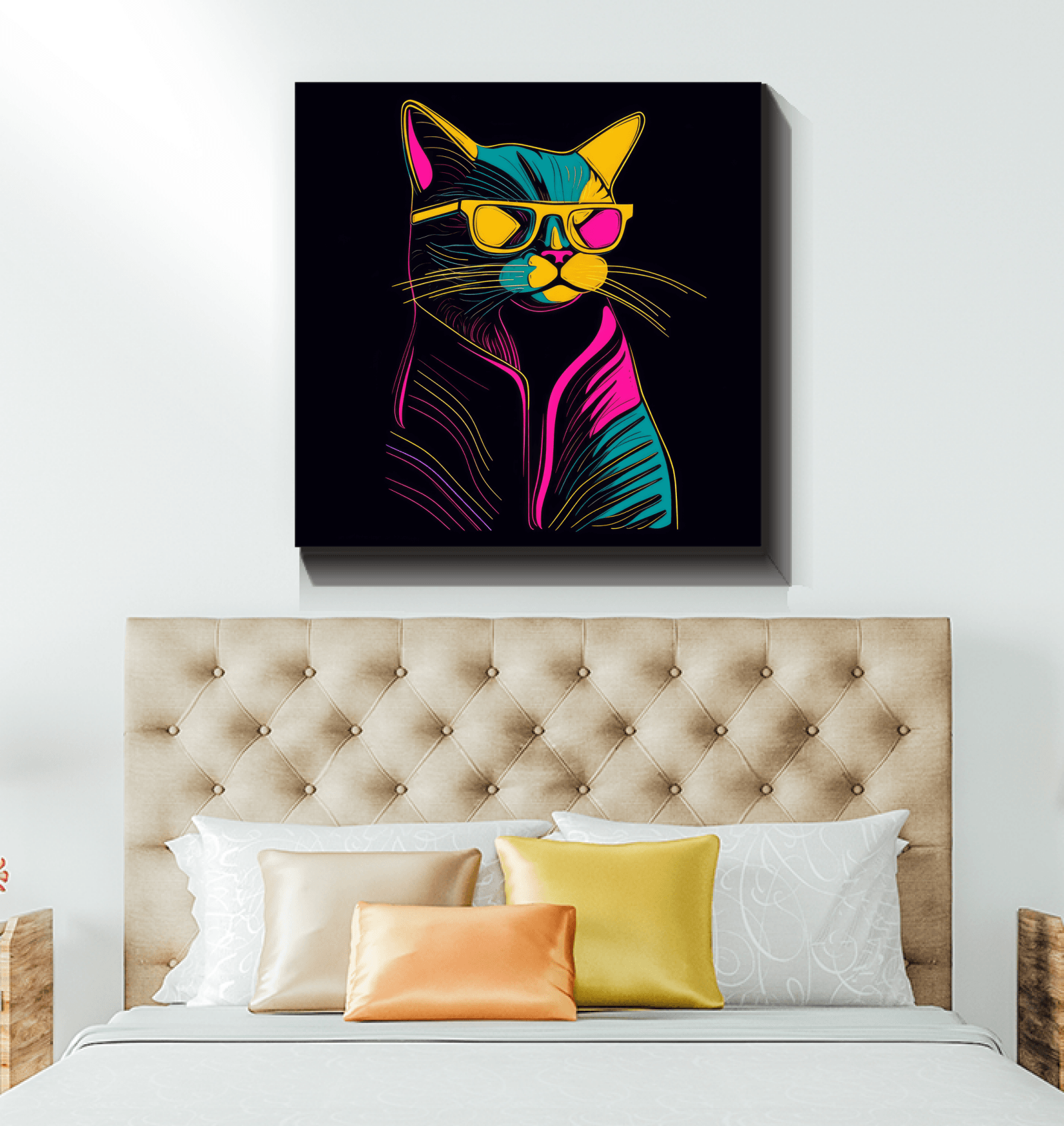Whiskered Wonder Canvas - Beyond T-shirts