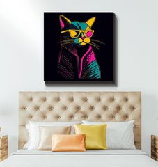 Whiskered Wonder Canvas - Beyond T-shirts