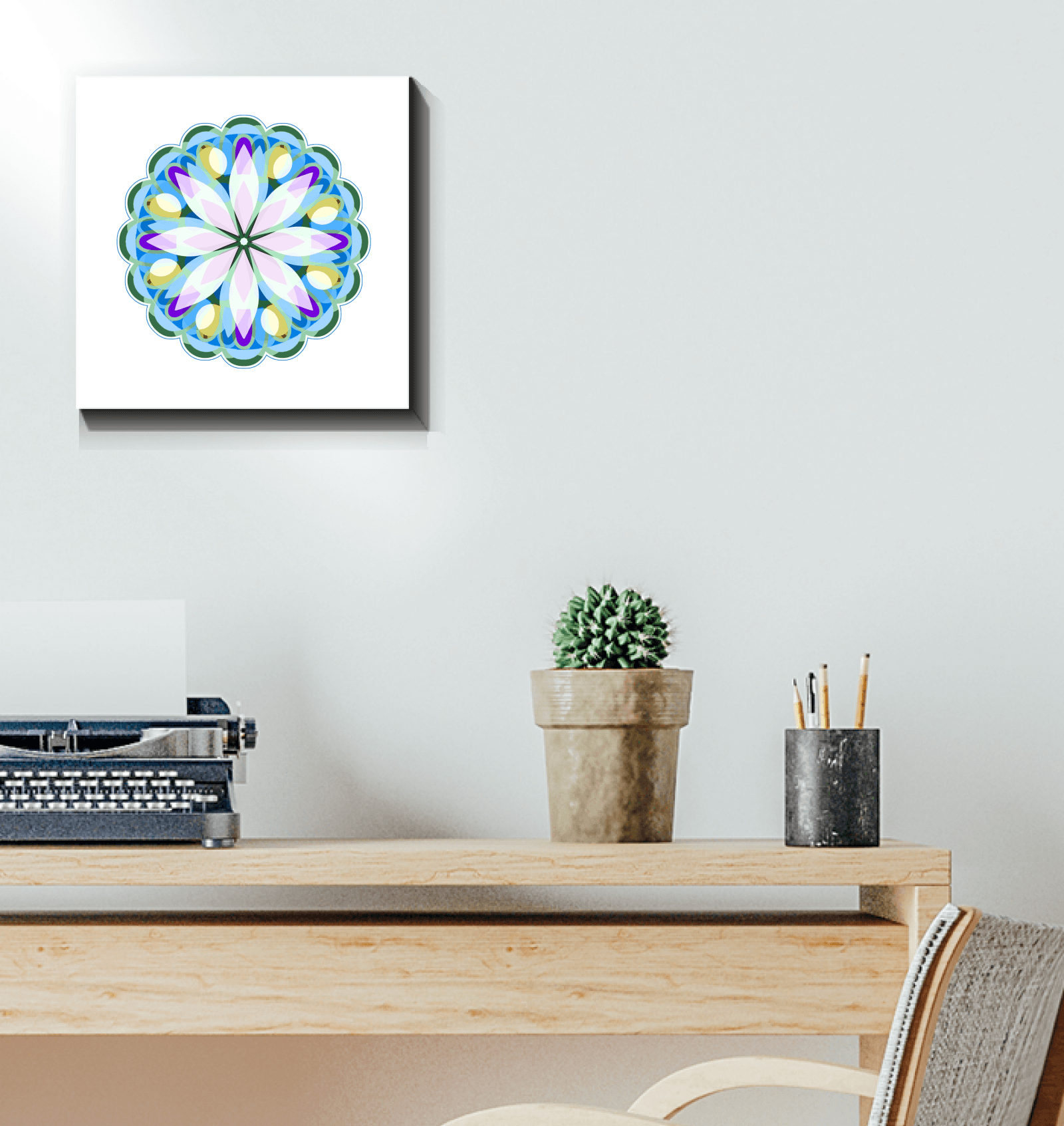 Mandala Enchantment Glass Print - Beyond T-shirts