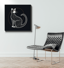 Majestic Sphynx Cat Mystic Gaze Canvas - Beyond T-shirts