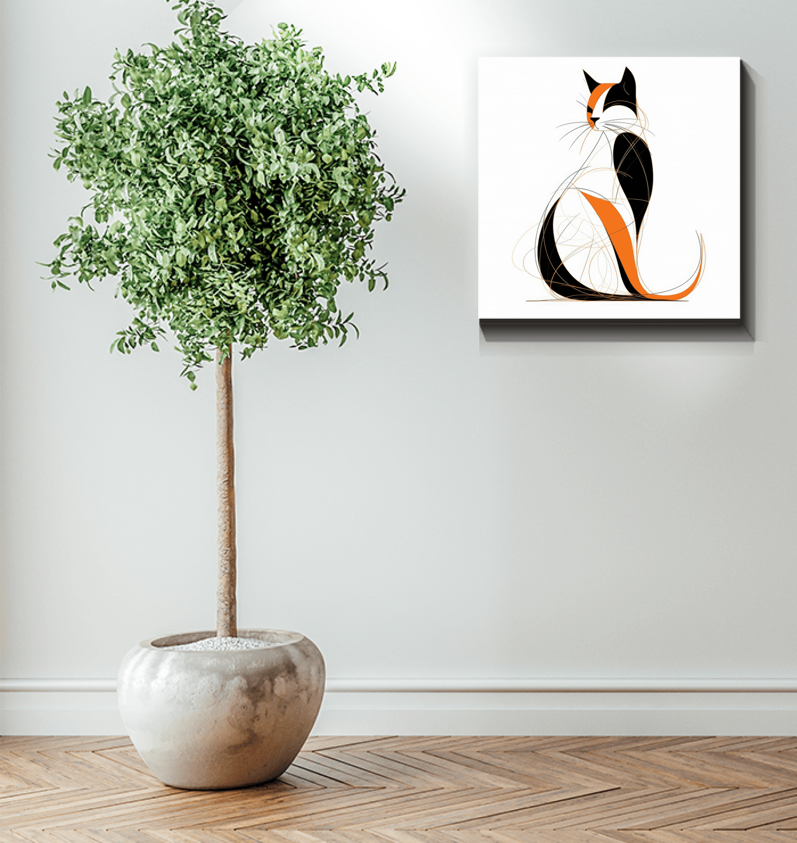 Graceful Cat Watercolor Dream Canvas - Beyond T-shirts