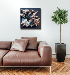 Techno Pulse Wrapped Canvas
