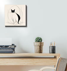 Graceful Cat Ballet Pose Canvas - Beyond T-shirts