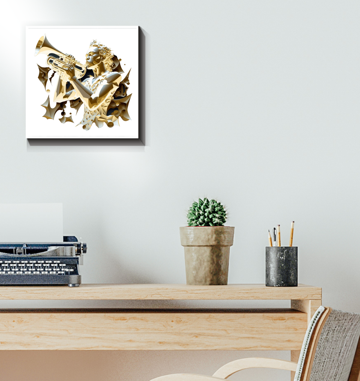 Crescendo Cloud Wrapped Canvas