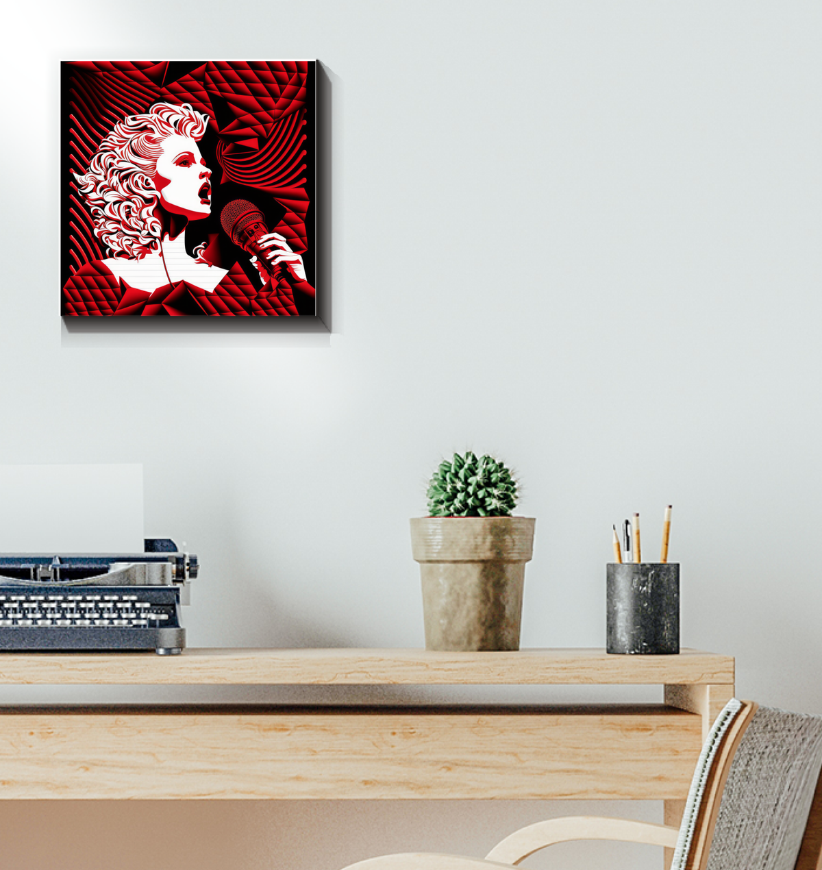 Punk Pulse Wrapped Canvas