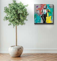Nature's Symphony Minimalist Abstract Wrapped Canvas