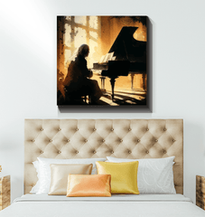 Saxophone Jazz Night Canvas - Beyond T-shirts