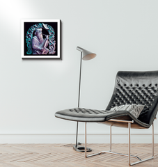 Handcrafted Drum Artwork on Wrapped Canvas