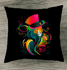 Lion's Gaze Indoor Pillow - Beyond T-shirts