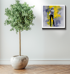 Ethereal Embrace Minimalist Abstract Wrapped Canvas