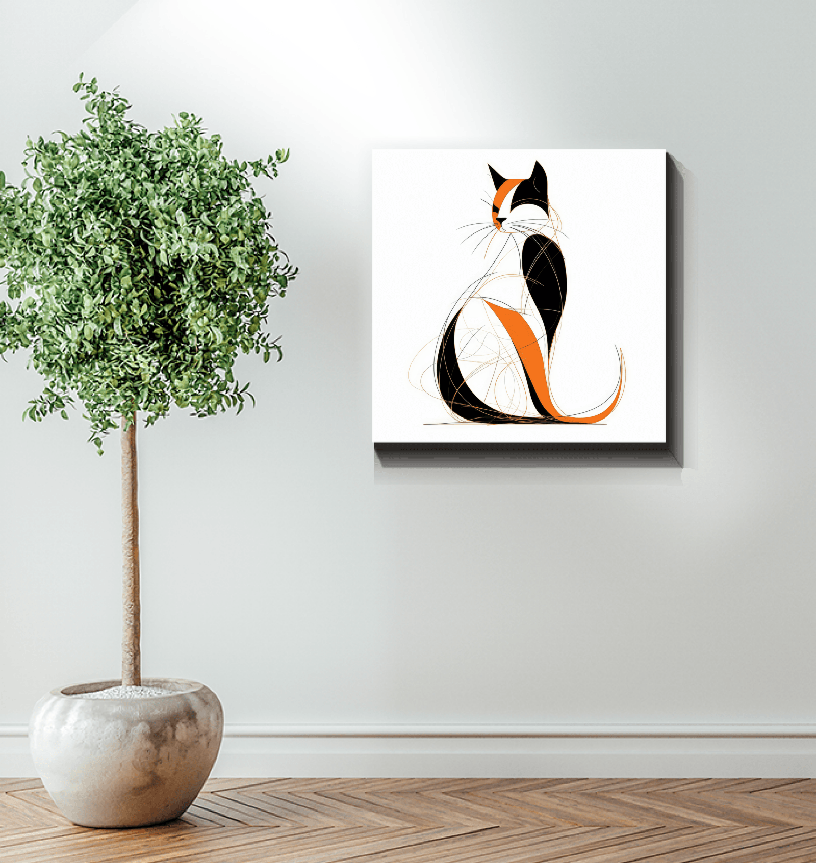 Graceful Cat Watercolor Dream Canvas - Beyond T-shirts