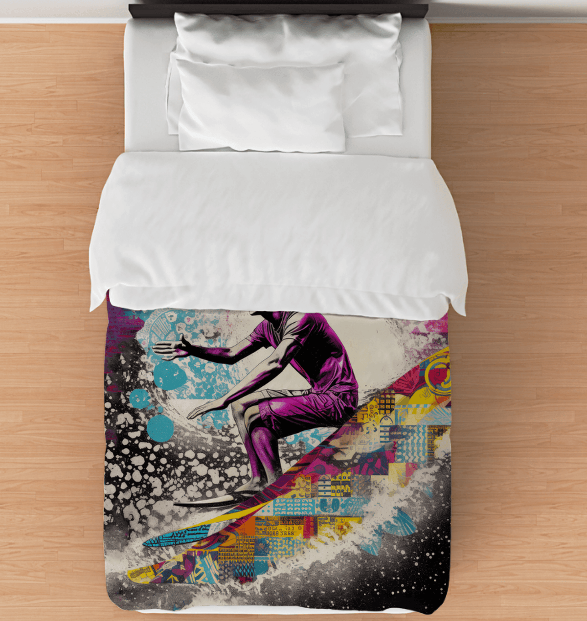 Wave's Embrace Duvet Cover - Beyond T-shirts