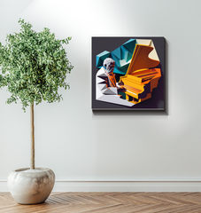 K-Pop Kaleidoscope Wrapped Canvas