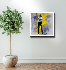 Ethereal Embrace Minimalist Abstract Wrapped Canvas