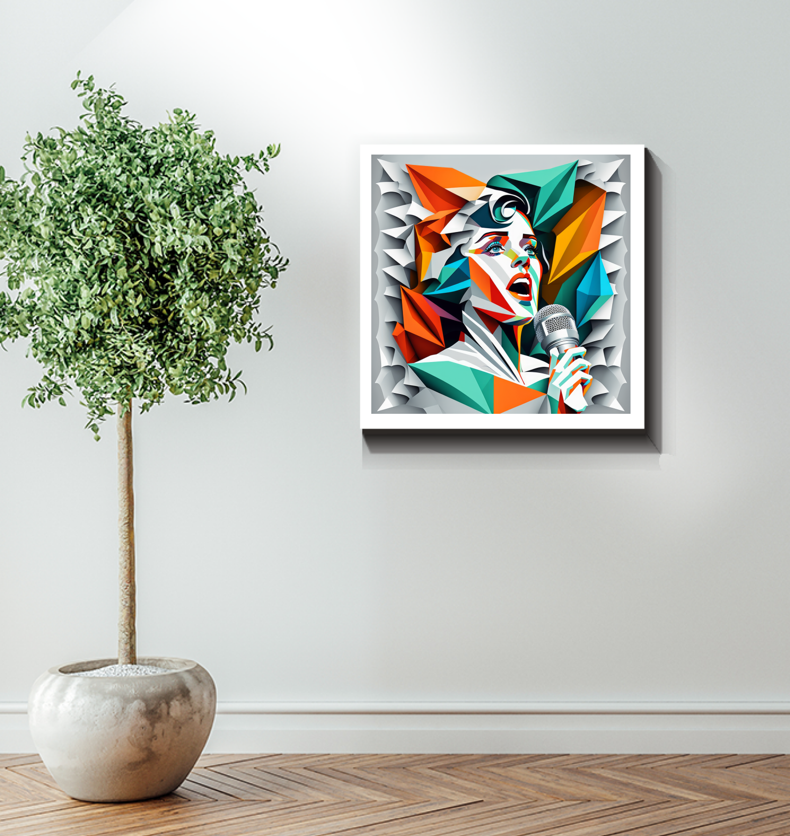 Rustic Bluegrass Banjo Artwork on Wrapped Canvas.