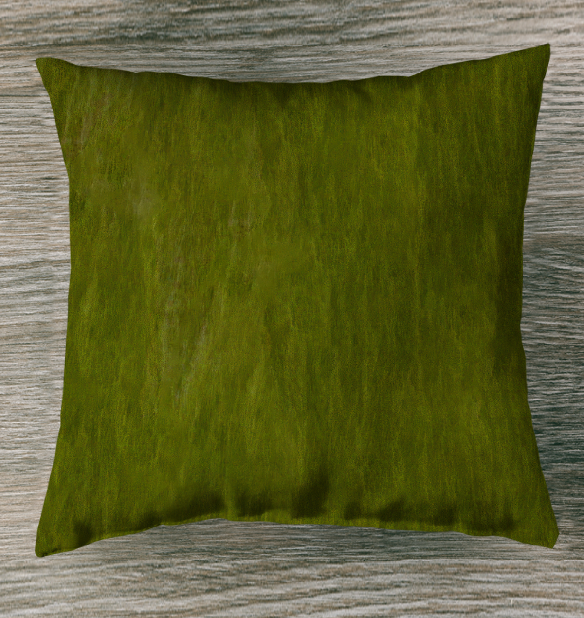 Desert Oasis Outdoor Pillow on Patio Chair in Garden Setting