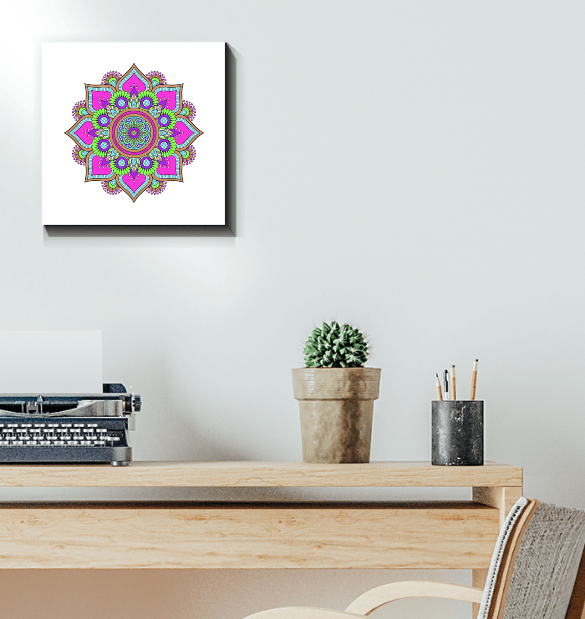 Mandala Harmony Ceramic Clock - Beyond T-shirts