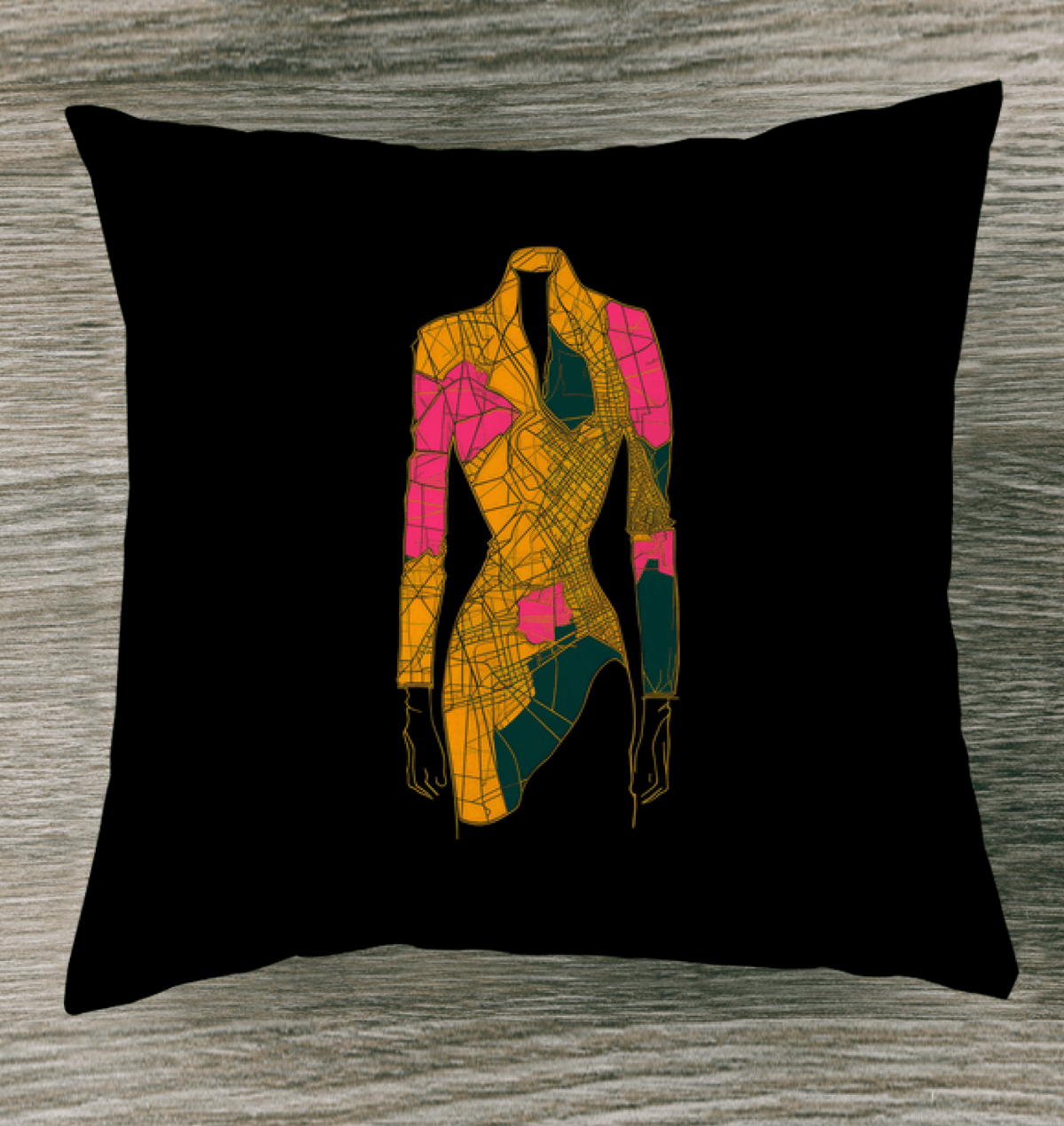 Abstract Runway Outdoor Pillow - Beyond T-shirts