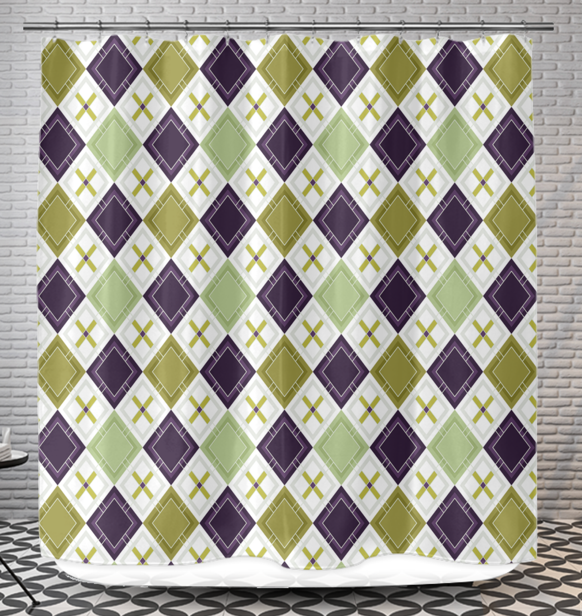 Elegant Diamond Affair Shower Curtain