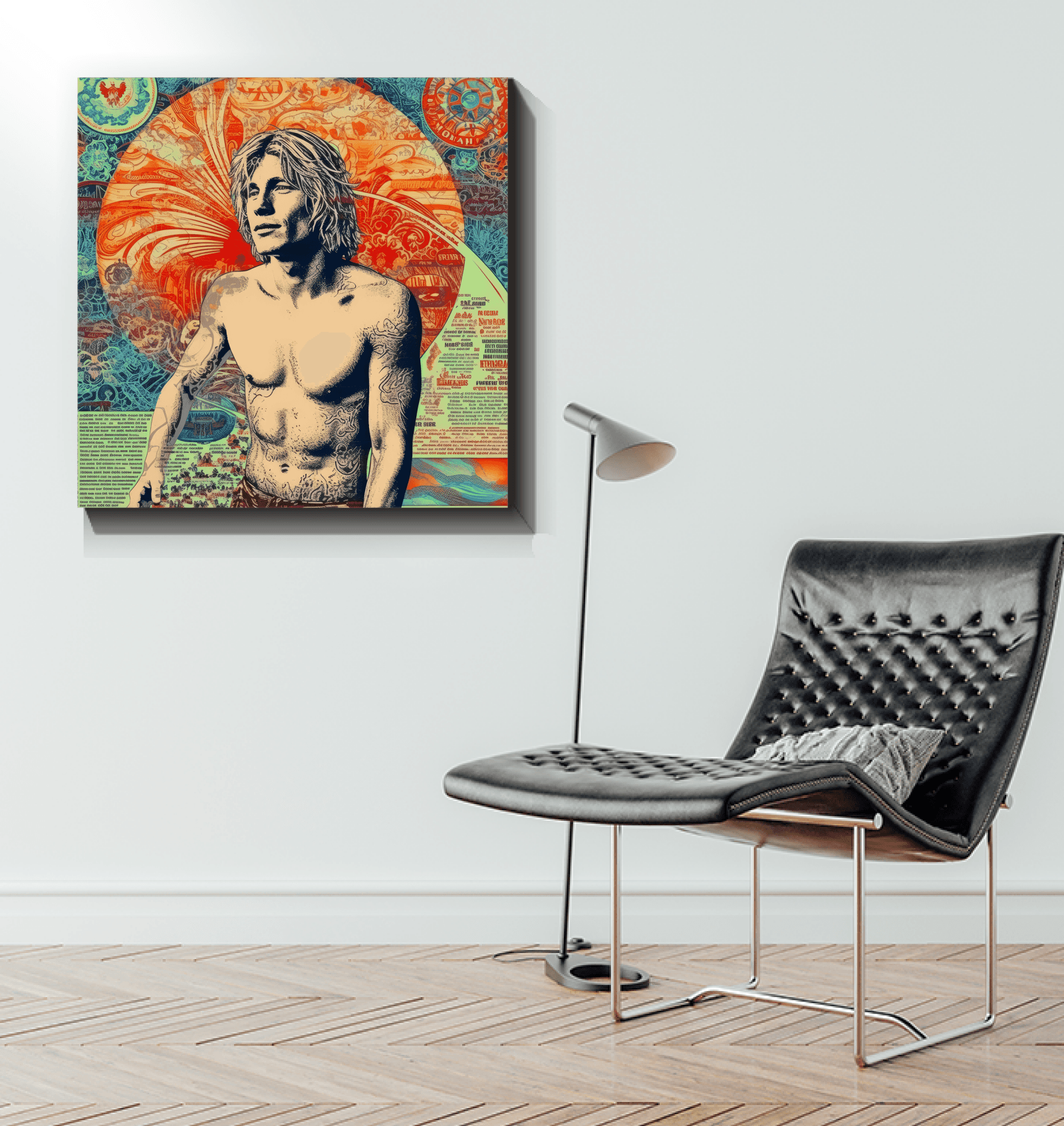 Surfing Harmony Canvas Art Print - Beyond T-shirts