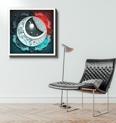 Celestial Ying Yang Wrapped Canvas