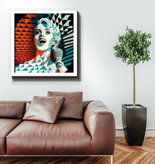 Elegant home decor Rockabilly Rhythms canvas